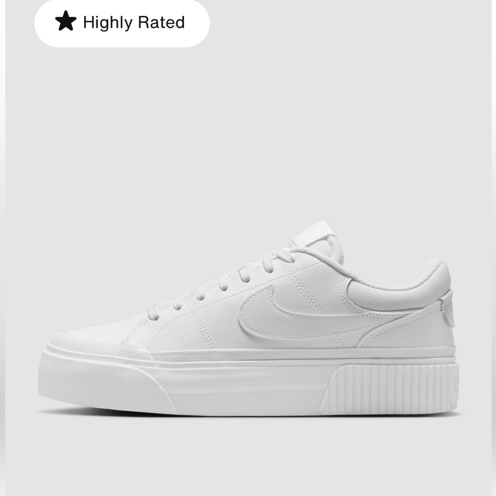Nike Legacy Court Lift White Platform Sneakers Woman’s 10